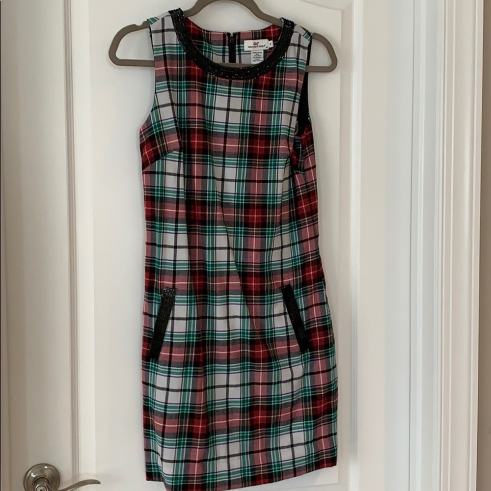 Holiday plaid dress